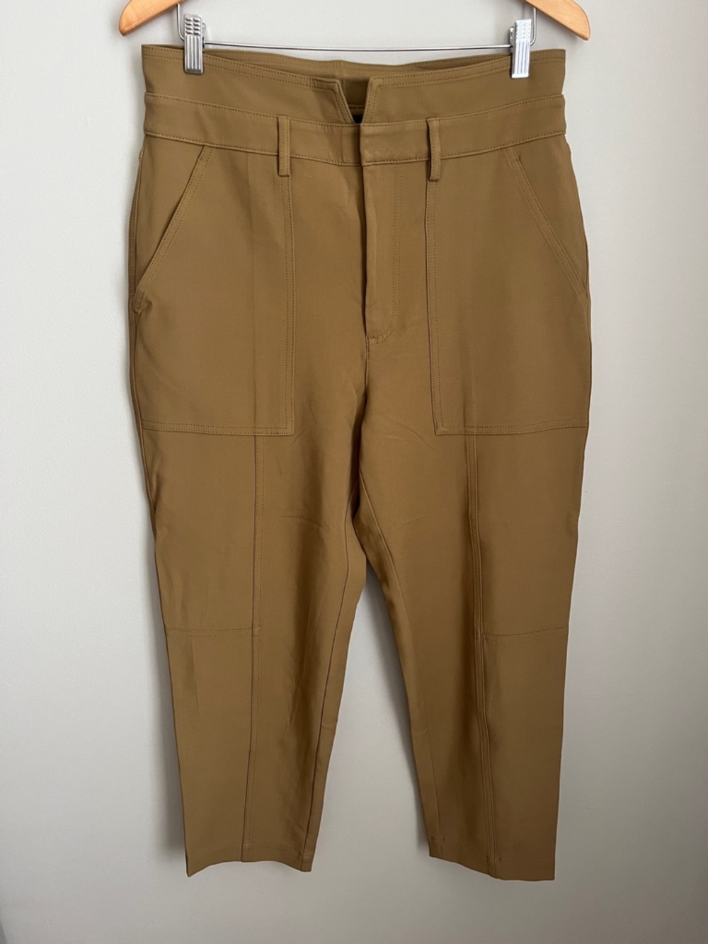 Banana Republic Olive Straight-Leg Utility Pants with Belt - Picture 3 of 9